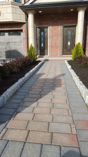 stone walkway in Bergen County