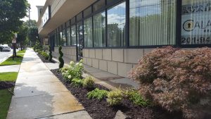 Beautifing a buling in Fort Lee with Commercial Landsacping