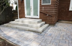 construction of patio and step in Haworth NJ complete
