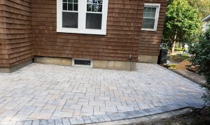 construction of patio and steps in Haworth NJ patio complete