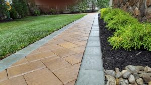 Crestill NJ walkway and landscaping with patio