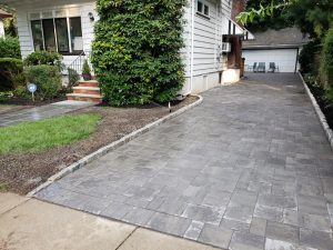 Paver driveway job in Cresskill NJ
