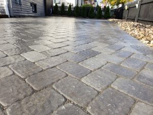 Stone paver driveway in Demerast NJ