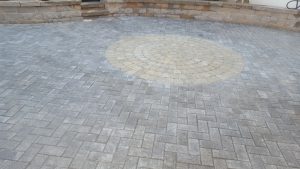 a paver patio and retaining wall in Englewood Cliffs NJ 4