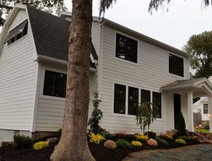 a tastefully landscaped garden in Ridgefield NJ
