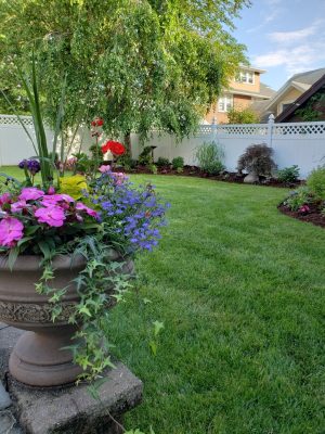 back yard landscape design in Englewood Cliffs NJ