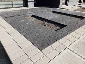 commercail landscaping job in progesss in Fort Lee NJ 2