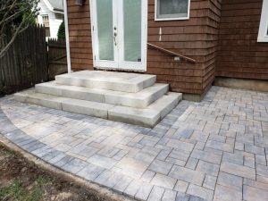 construction of patio and steps in Haworth NJ patio complete 2