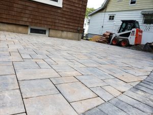 construction of patio and steps in Haworth NJ patio complete 4