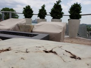 patio in highriise in Enblewood Cliffs NJ