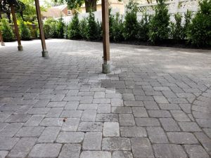 patio landscaping and fencing in Palisaides Park 3