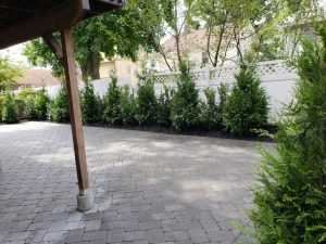 patio landscaping and fencing in Palisaides Park NJ