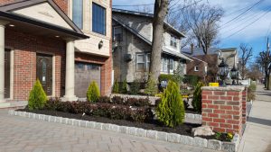 paver walkway gardens and paver driveway job in Ridgefield NJ